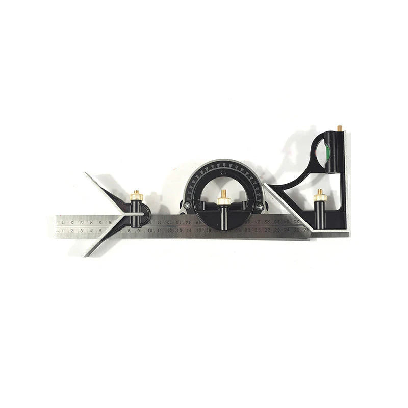 Adjustable Angle Ruler Set with Scribing Pin for Woodworking & Metalworking