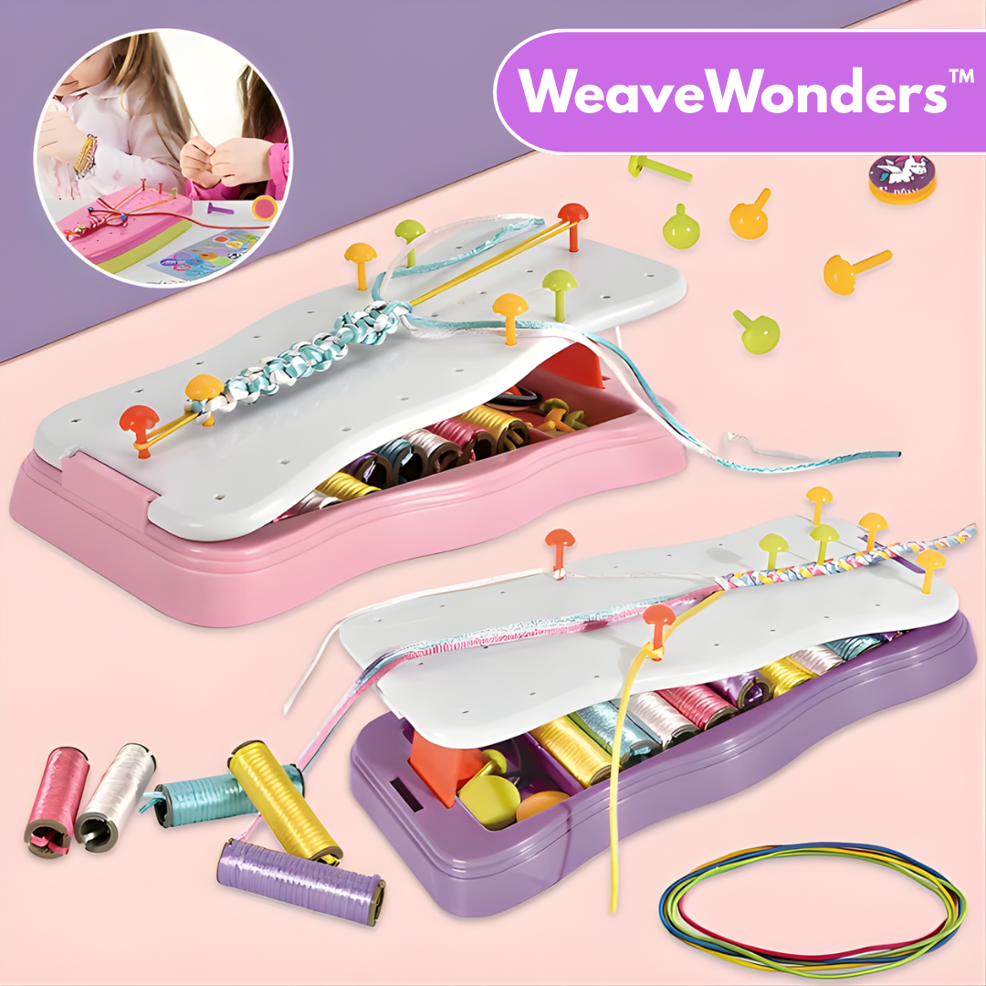 WeaveWonders – DIY Bracelet Weaving Set for Creative Custom Jewelry Designs [50% Off]