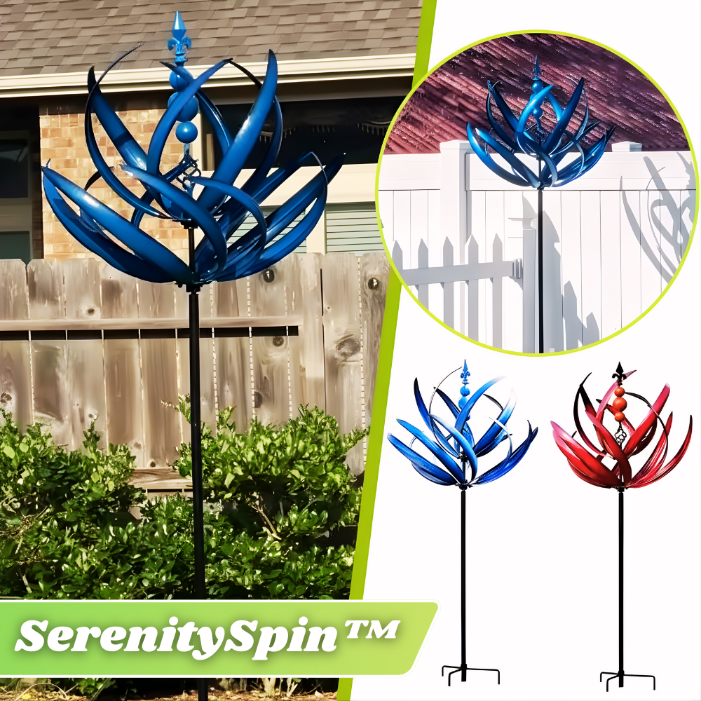 SerenitySpin™ – Flower Wind Spinner for Decorative, Colourful & Dynamic Garden Decoration [50% Off]