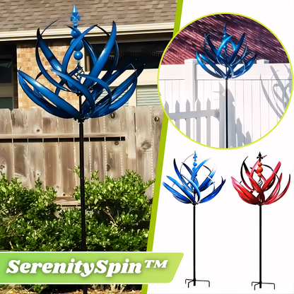 SerenitySpin™ – Flower Wind Spinner for Decorative, Colourful & Dynamic Garden Decoration [50% Off]