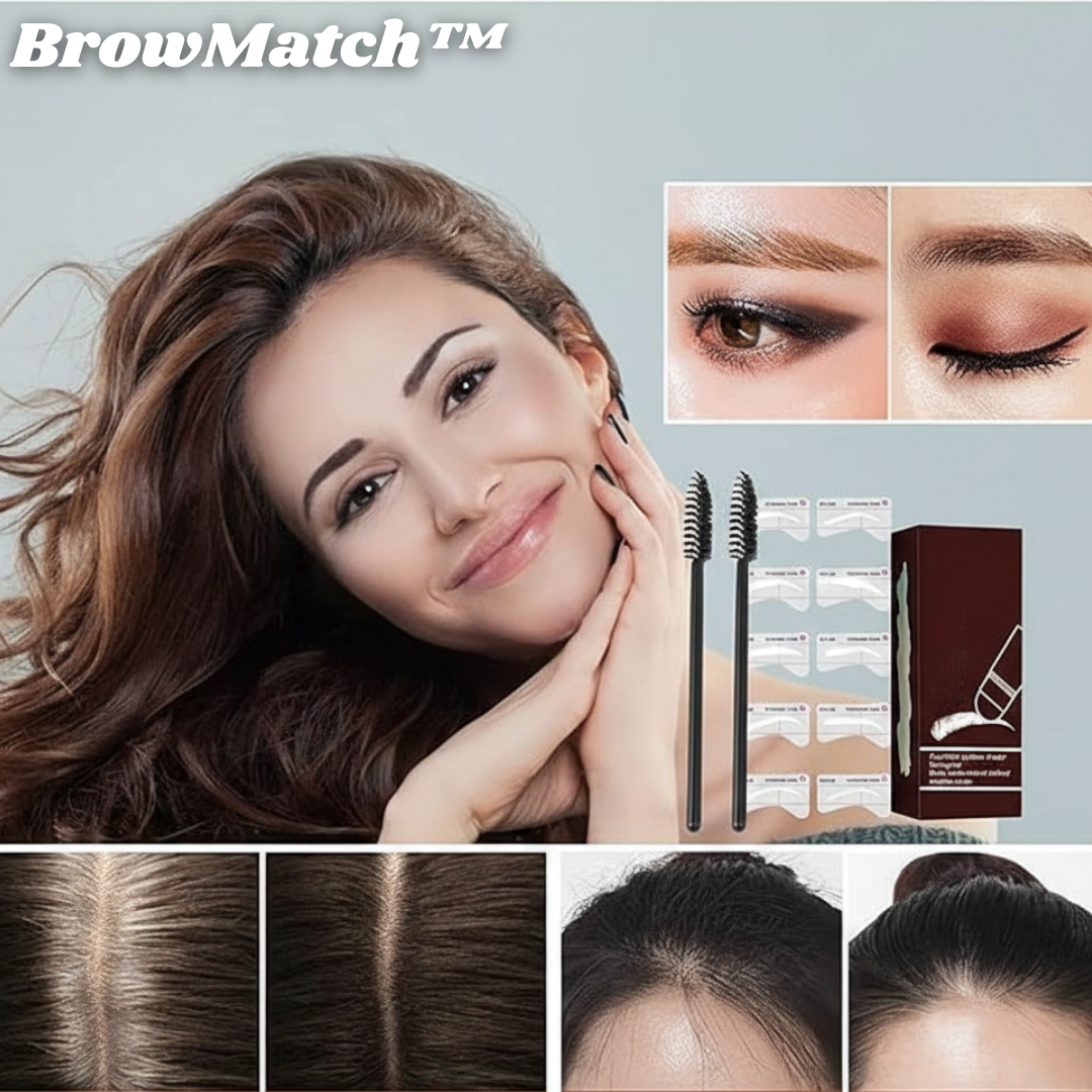 BrowMatch™ – Eyebrow stamp set for perfectly shaped and defined eyebrows [50% discount]