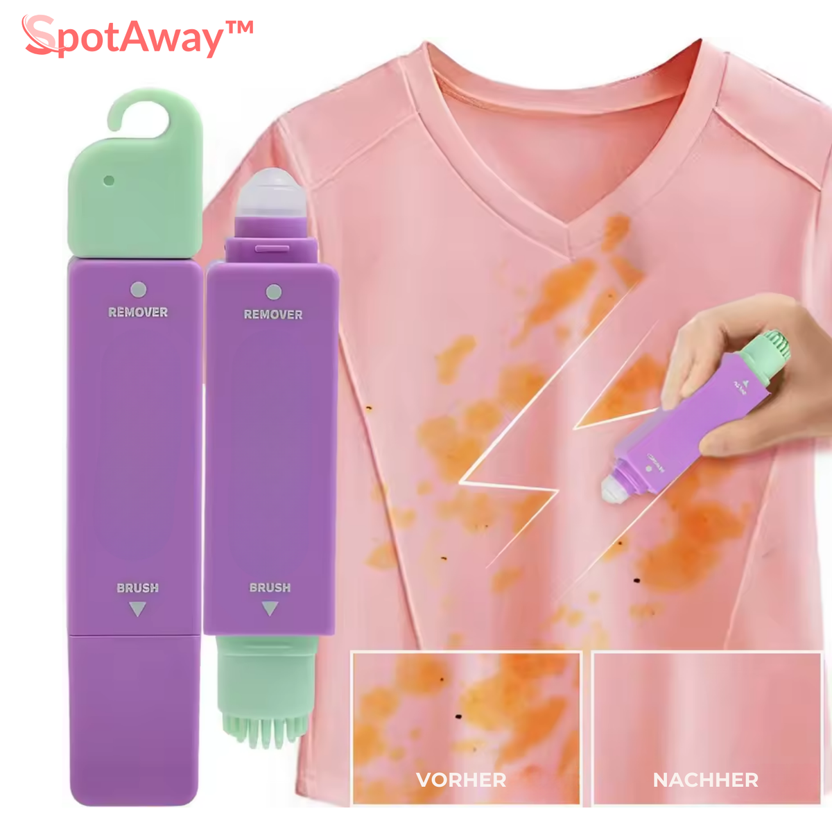 Portable Stain Removal Pen for Clothes – Water-Free Instant Cleaning
