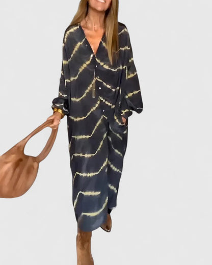 Spring Tie-Dye Midi Dress