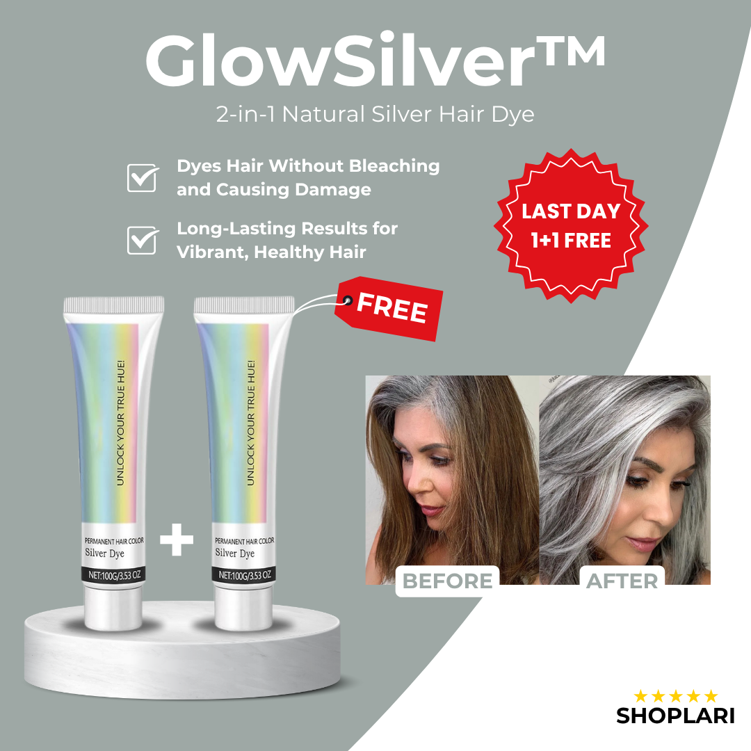 Natural Silver Hair Dye 2-in-1 Ammonia-Free Nourishing Color Cream