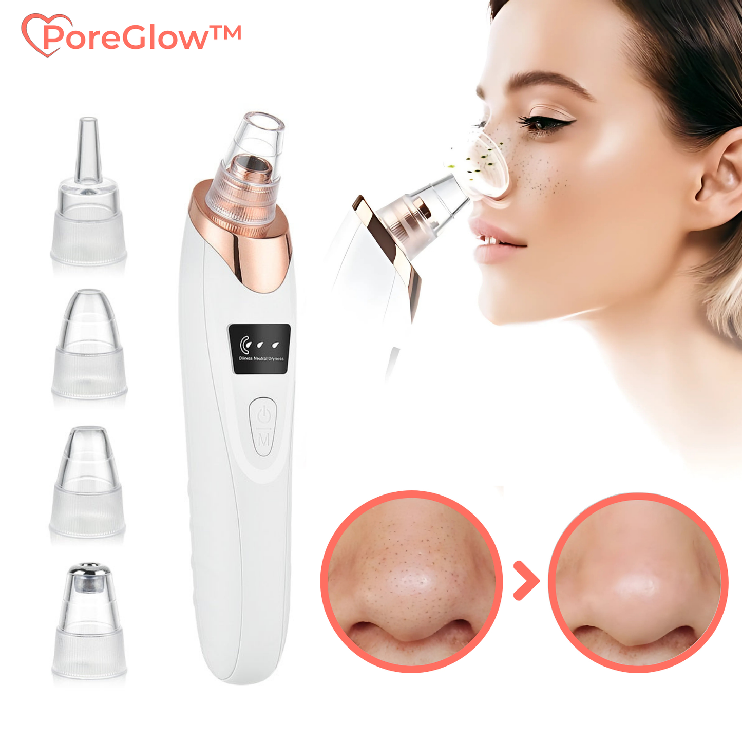 PoreGlow™ – Blackhead Removal Set for Thorough and Effective Skin Cleansing [50% Discount]