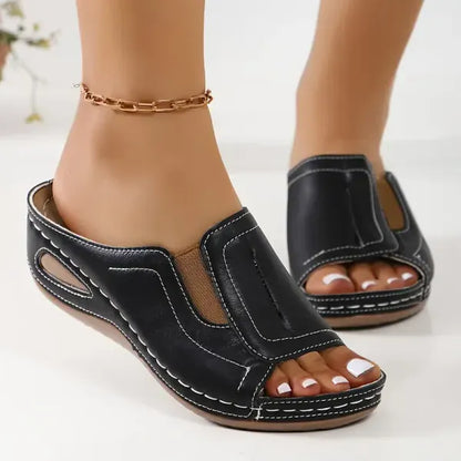 Lennox | Women’s Orthopedic Slip-On Wedge Sandals