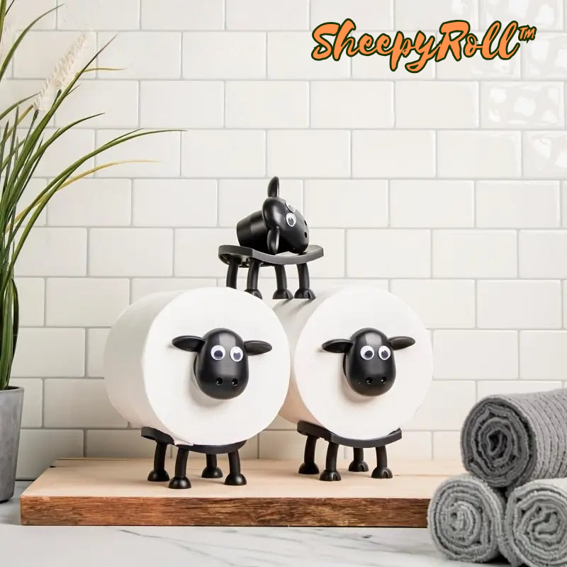 Sheep Shaped Decorative Roll Holder – Freestanding Toilet Paper Stand