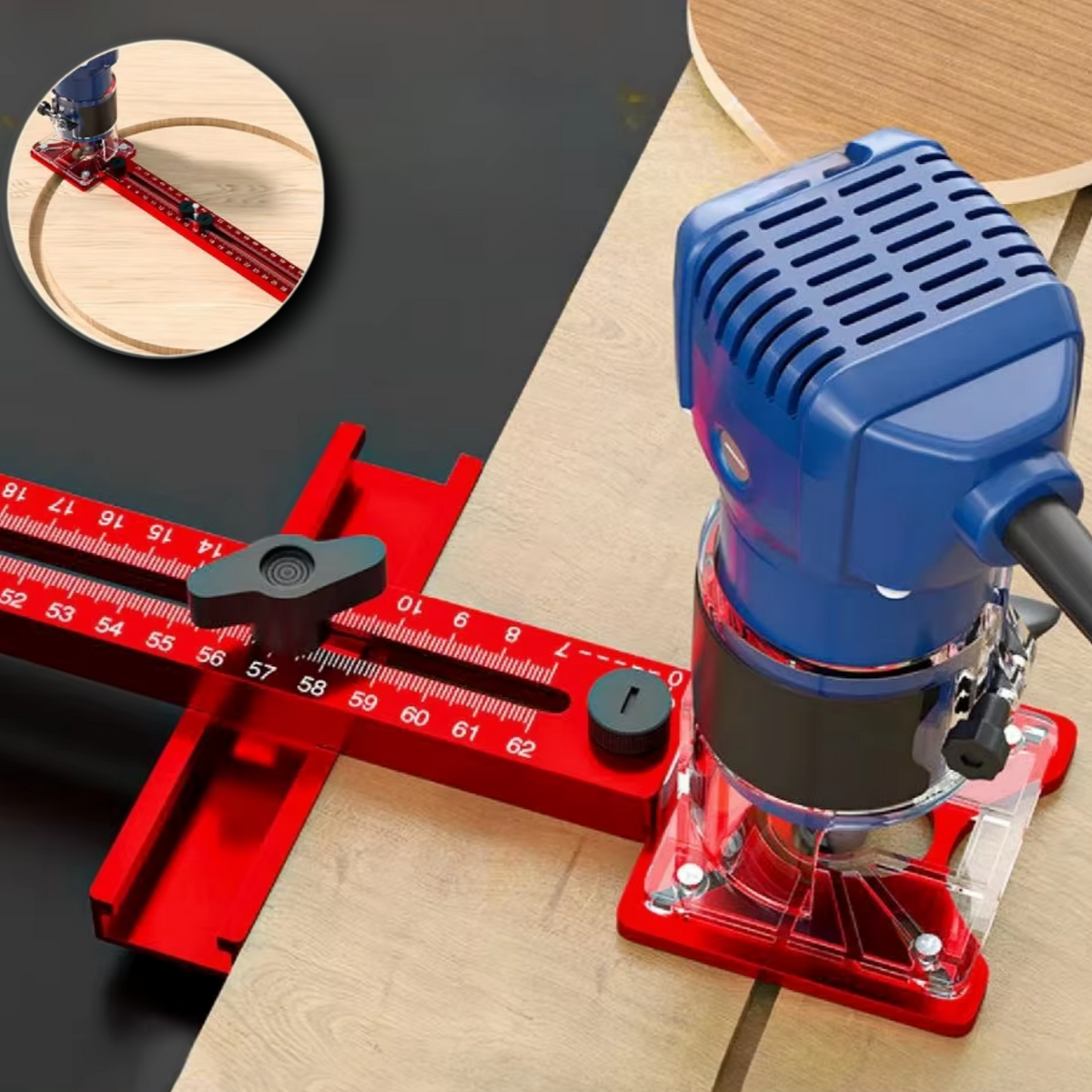 3-in-1 Router Guide Jig for Cutting Routing & Marking Wood