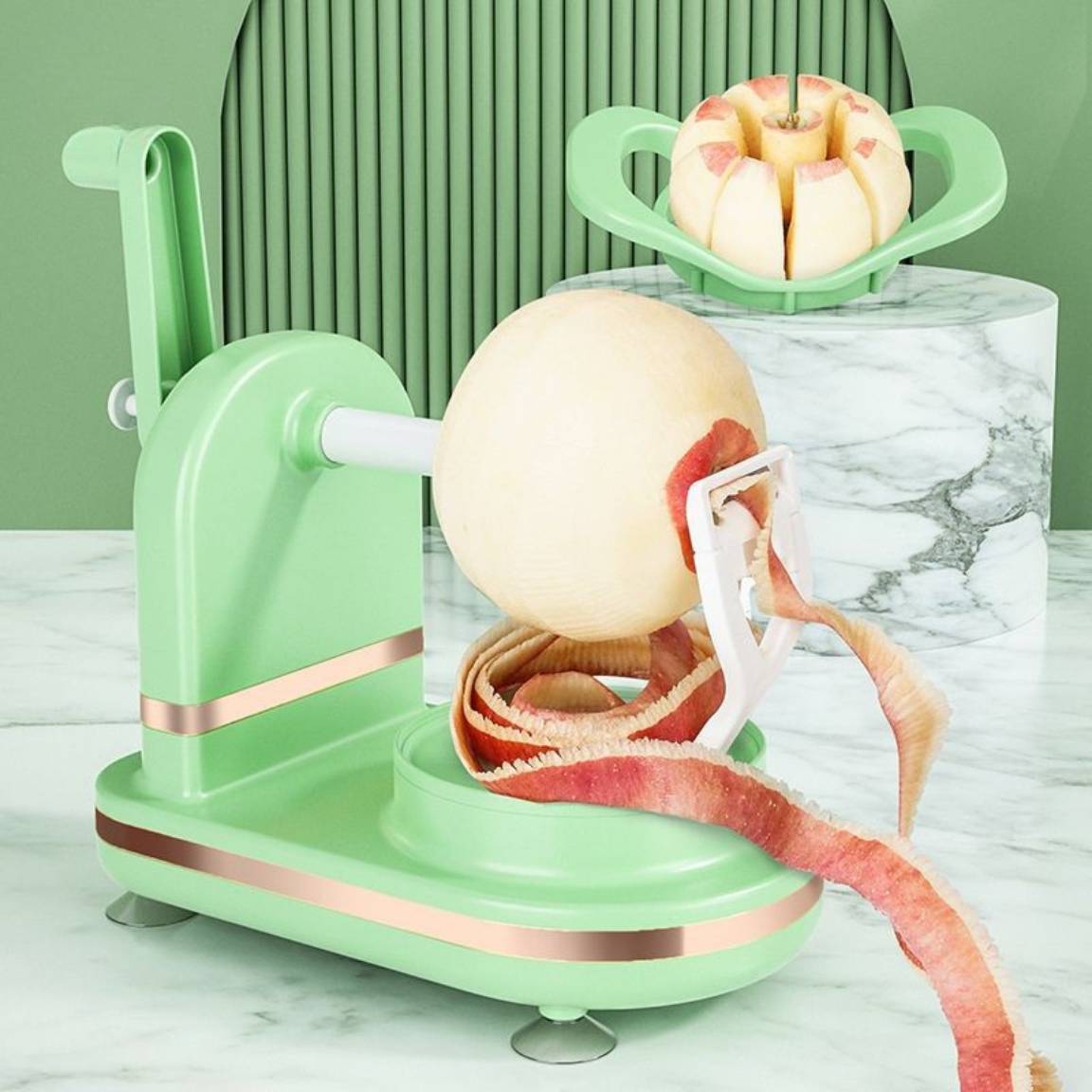 CorePeel™ – 3-in-1 Apple Peeler: Fast, Easy, Versatile, Safe, and Practical [50% Off]