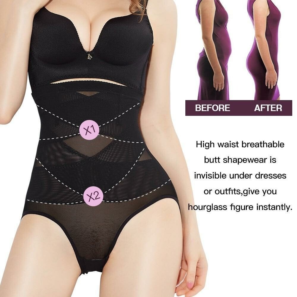 SlimFlex™ - Cross Compression High-Waisted Shapewear [50% Off]