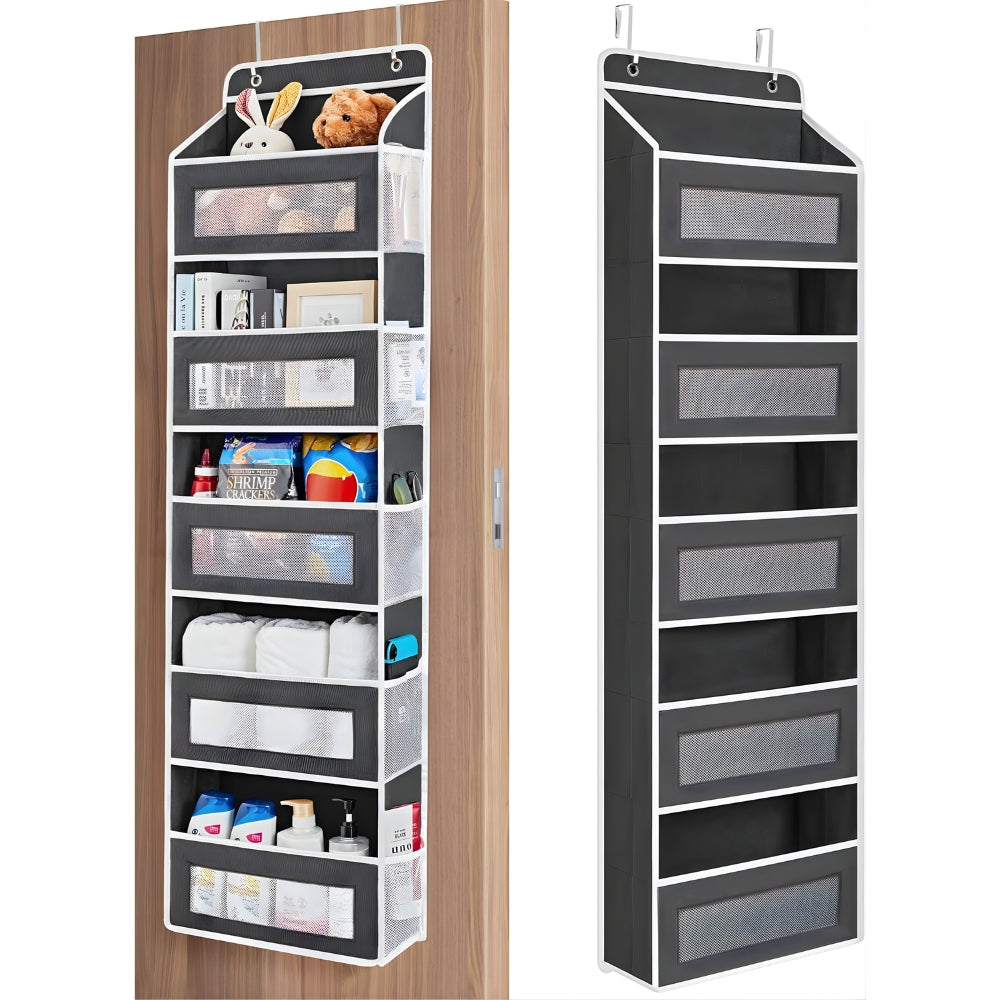 Over the Door Hanging Organizer – No Drill Storage with Multiple Pockets