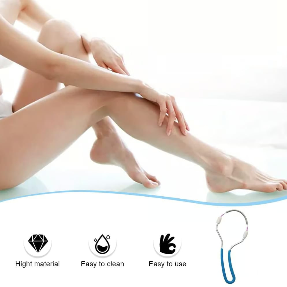 Manual Facial Hair Remover with Double Spring for Smooth Skin