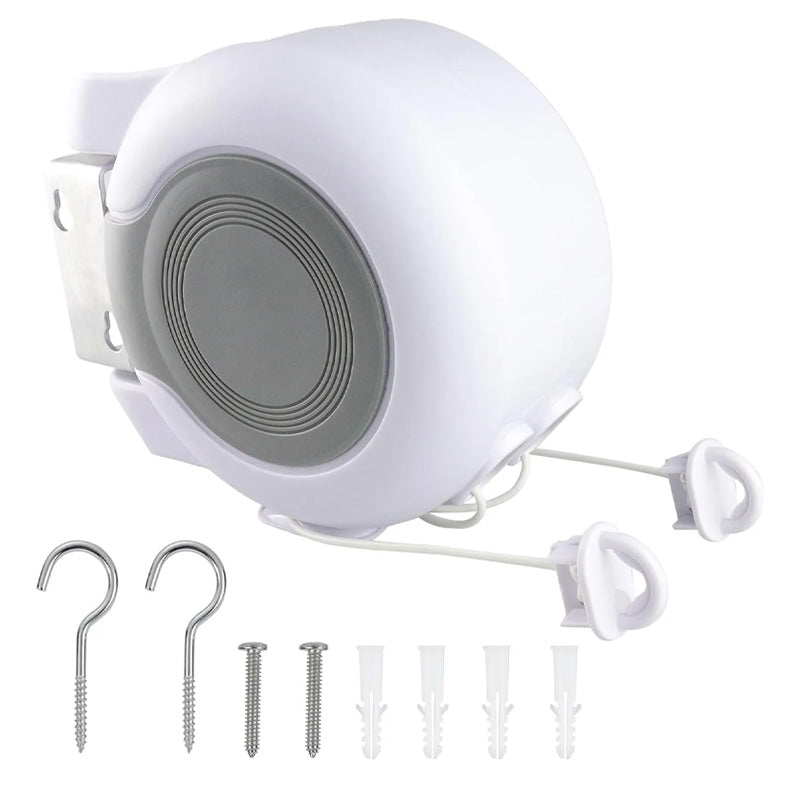 Retractable Clothesline Wall Mounted – 30m Drying Space, Indoor & Outdoor