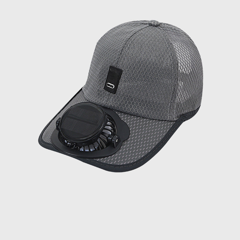 Solar Fan Hat with UPF50+ UV Protection & Rechargeable Battery
