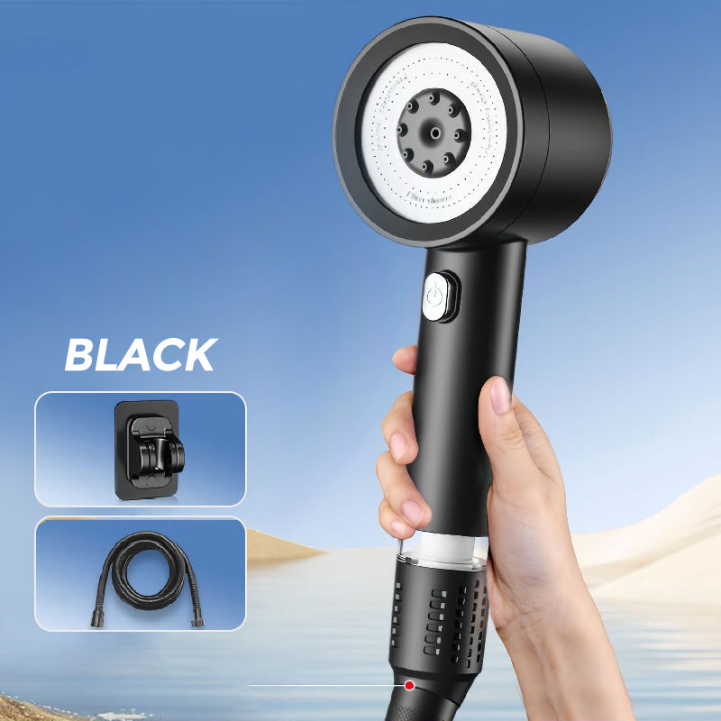 Filtered Shower Head with 4 Spray Modes – Built-In Water Filter