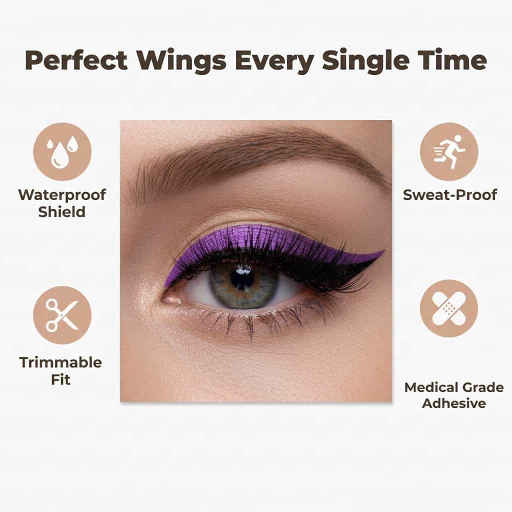 Reusable Eyeliner Stickers – Waterproof Instant Wing for All Eye Shapes