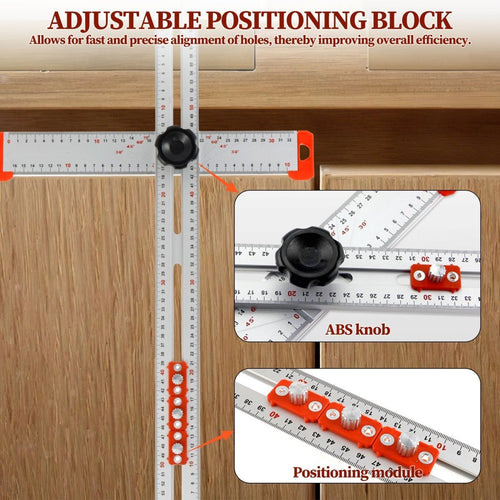 Precision Angle Measuring Ruler for Woodworking & DIY Projects