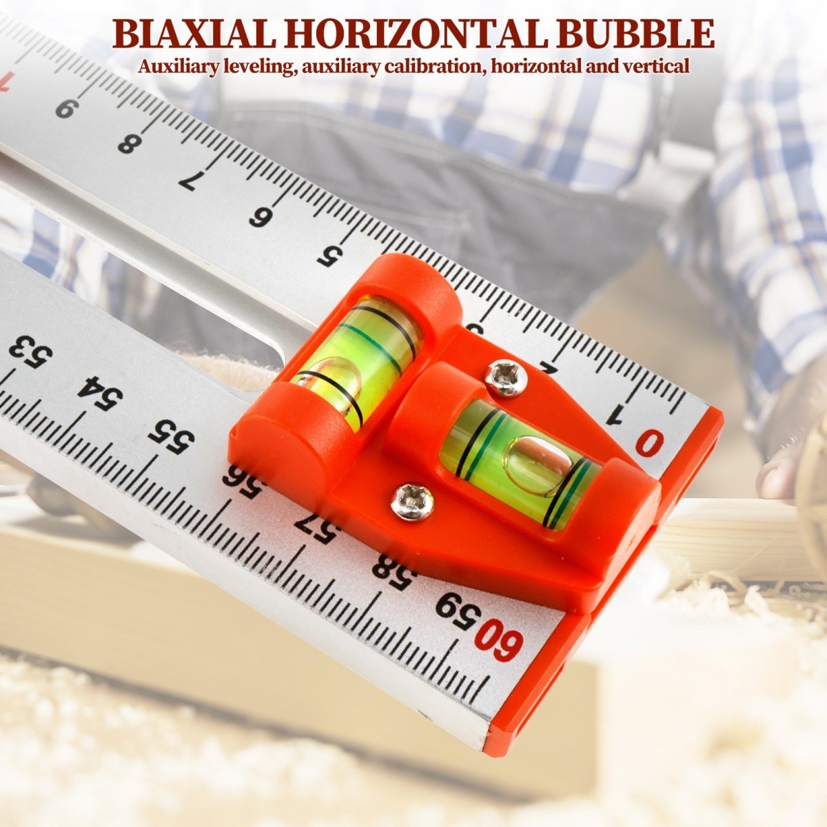 Precision Angle Measuring Ruler for Woodworking & DIY Projects