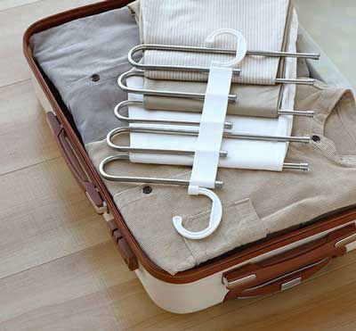 Foldable 5-in-1 Closet Hanger – Space-Saving Stainless Steel