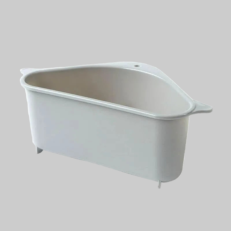 Triangular sink organizer for kitchen sink – space-saving