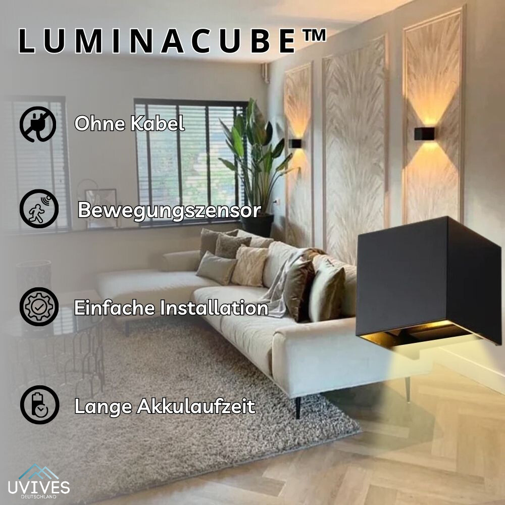 LuminaCube™ - Wireless LED Wall Light with Motion Sensor [50% Off]
