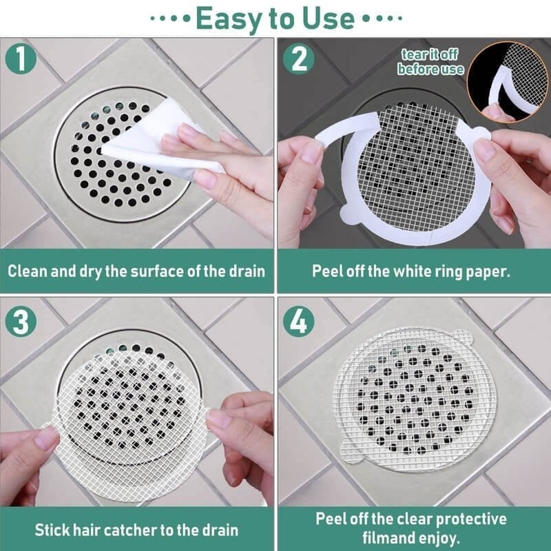 CleanFlow™ – Disposable Floor Drain Stickers for Clean & Hygienic Drain Protection [50% Off]