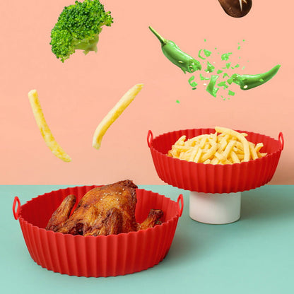 AeroFry™ – Silicone Air Fryer Tray for easy, clean & healthy frying [1 + 1 Free]