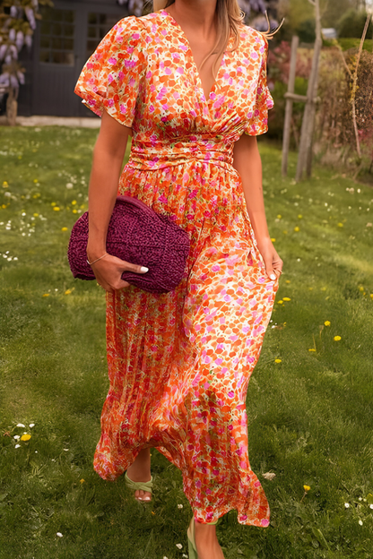 Floral Wrap Maxi Dress