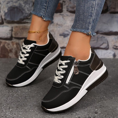 Women’s Orthopedic Walking Sneakers with Side Zipper