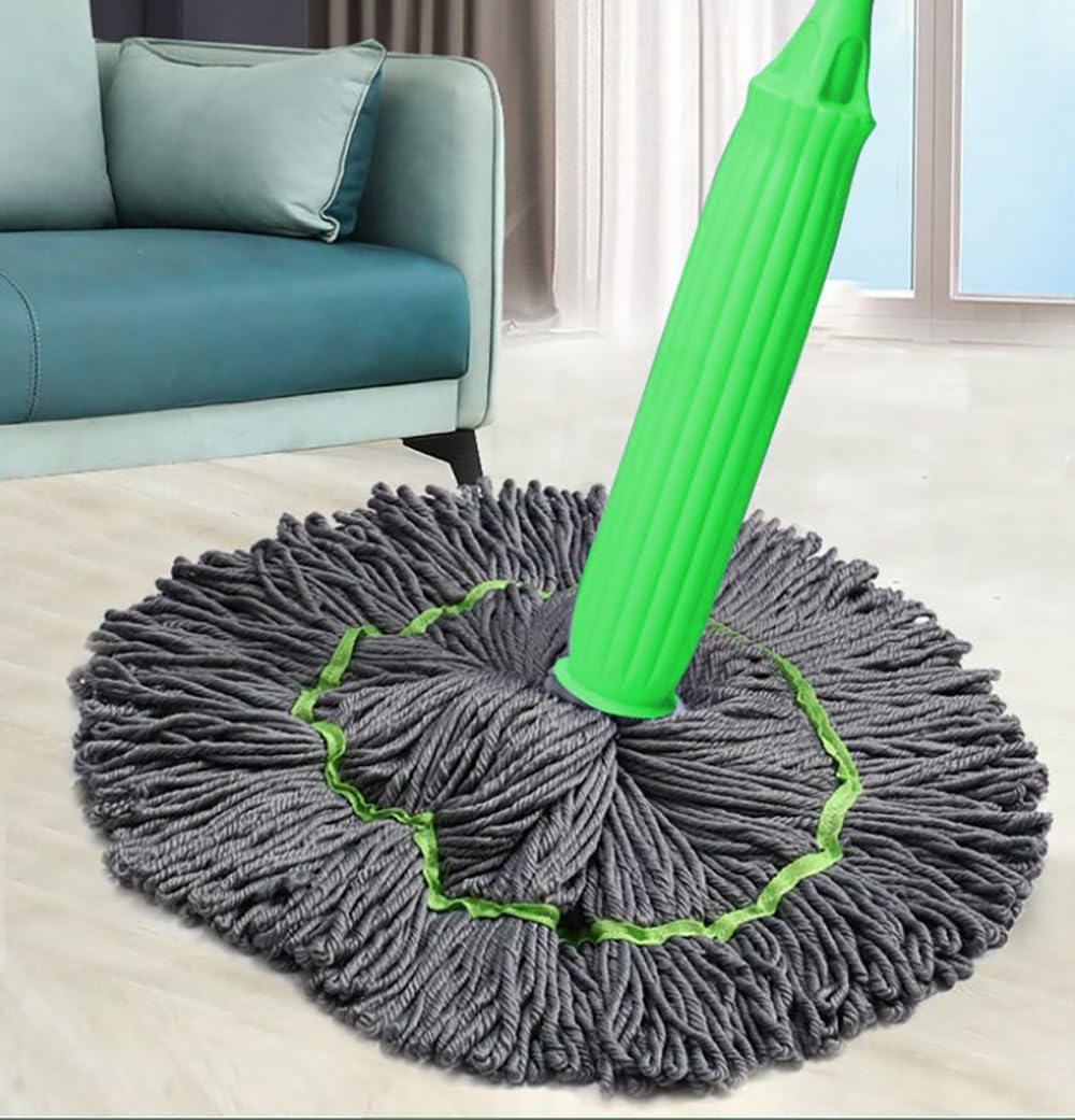 2-in-1 Wet and Dry Mop with Hands-Free Wringing System