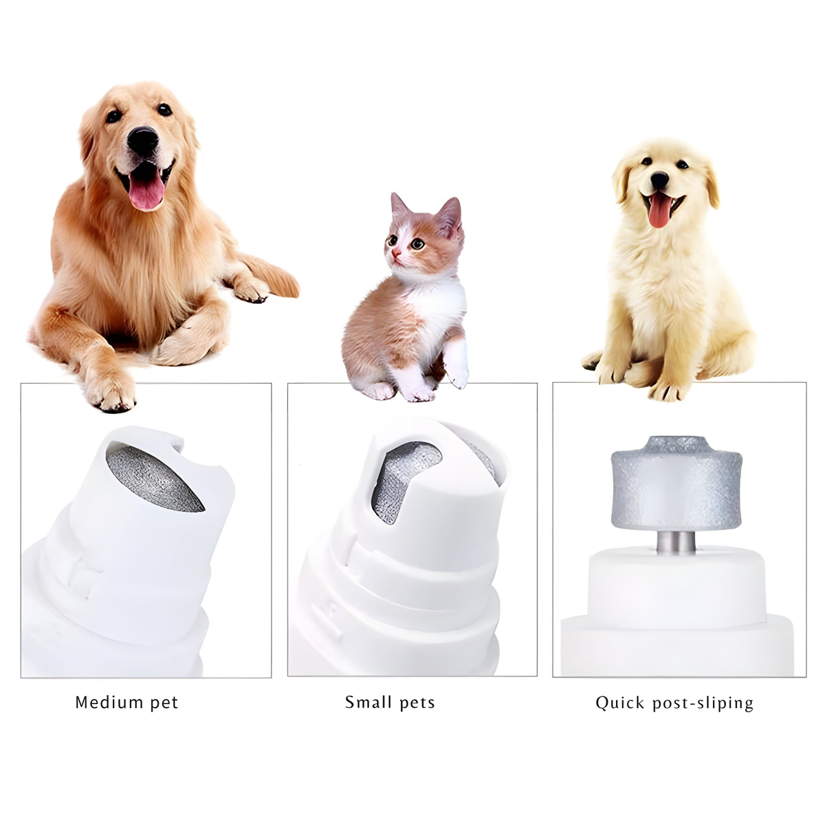 Electric Pet Nail Grinder for Dogs & Cats – Quiet & Safe