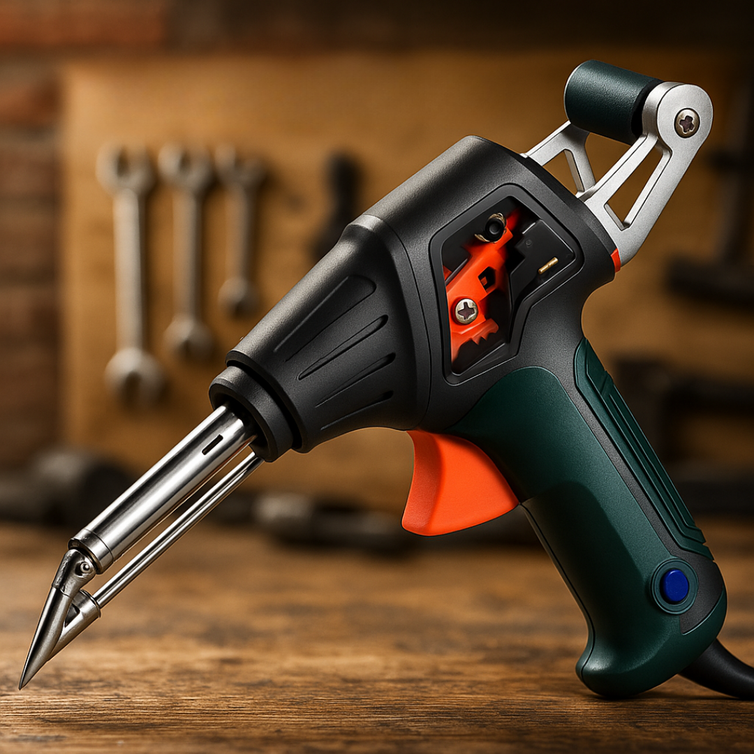 Multi-Function Soldering Iron with Laser Alignment & Side Viewing Window