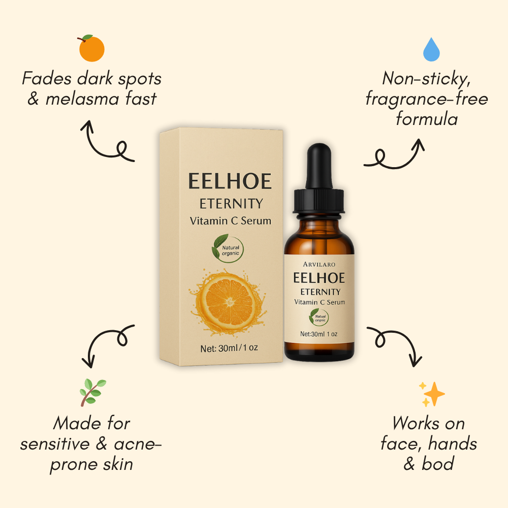 Eelhoe™ – Eternity Vitamin C Serum for Face, Hands & Body for Radiant Skin [1 + 1 Free]