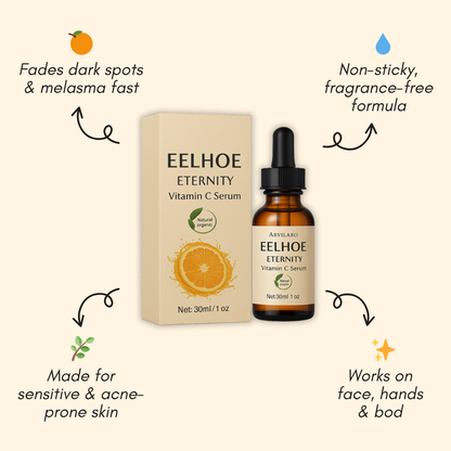 Eelhoe™ – Eternity Vitamin C Serum for Face, Hands & Body for Radiant Skin [1 + 1 Free]