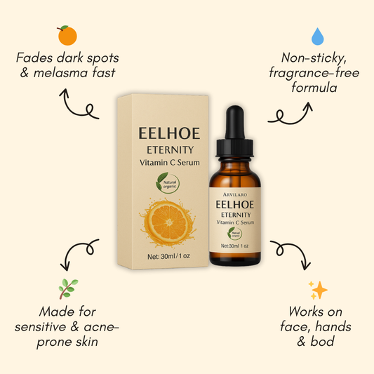 Eelhoe™ – Eternity Vitamin C Serum for Face, Hands & Body for Radiant Skin [1 + 1 Free]