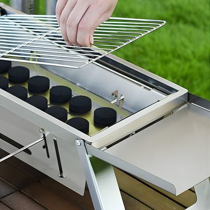 SmokelessPro™ – Foldable Grill for Low-Smoke, Practical & Mobile Barbecuing [50% Off]