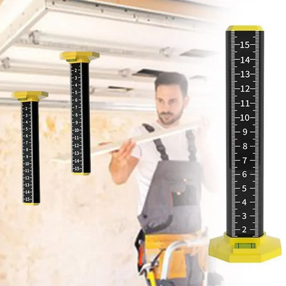 LaserMeasure™ – Precision Height Measuring Rod with Magnetic Base and Built-In Levels [50% Off]