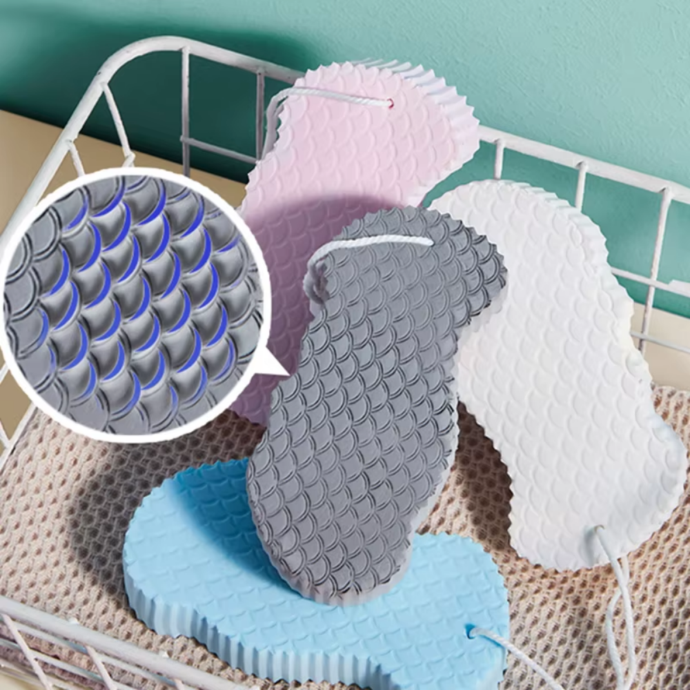 Gentle Exfoliating Sponge for Sensitive Skin – Chemical-Free Body Scrub
