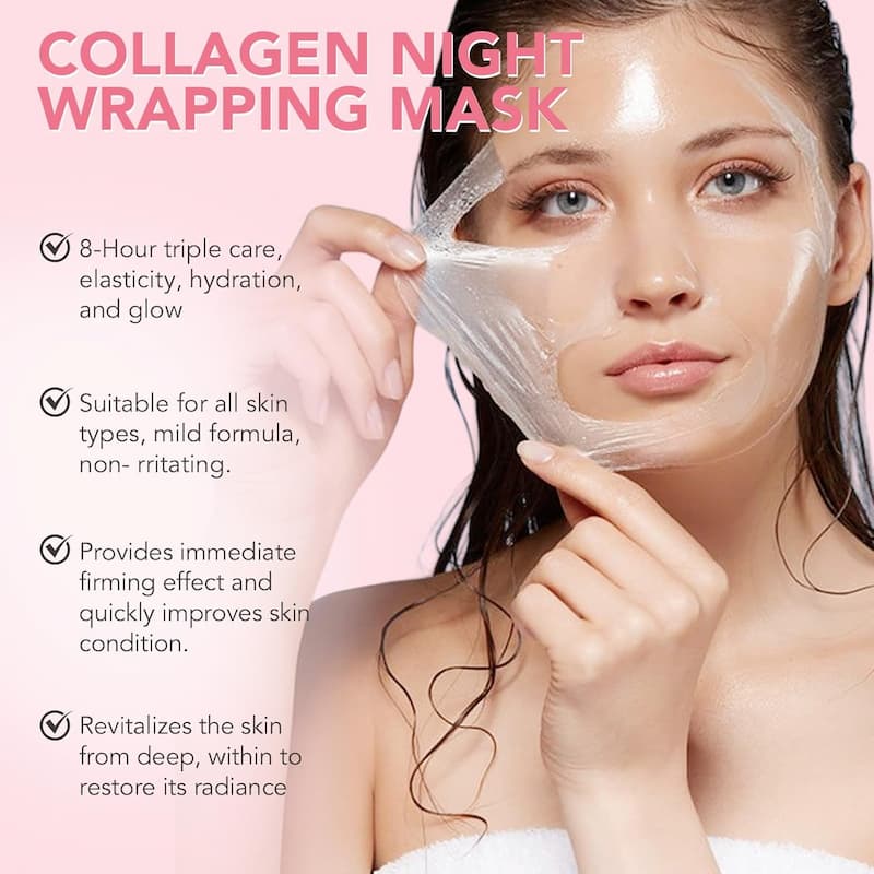 CollaBloom™ – Night Collagen Mask for Rejuvenated, Radiant & Supple Skin [50% Off]