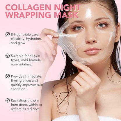 CollaBloom™ – Night Collagen Mask for Rejuvenated, Radiant & Supple Skin [50% Off]