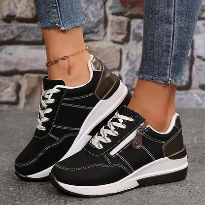 Women’s Orthopedic Walking Sneakers with Side Zipper