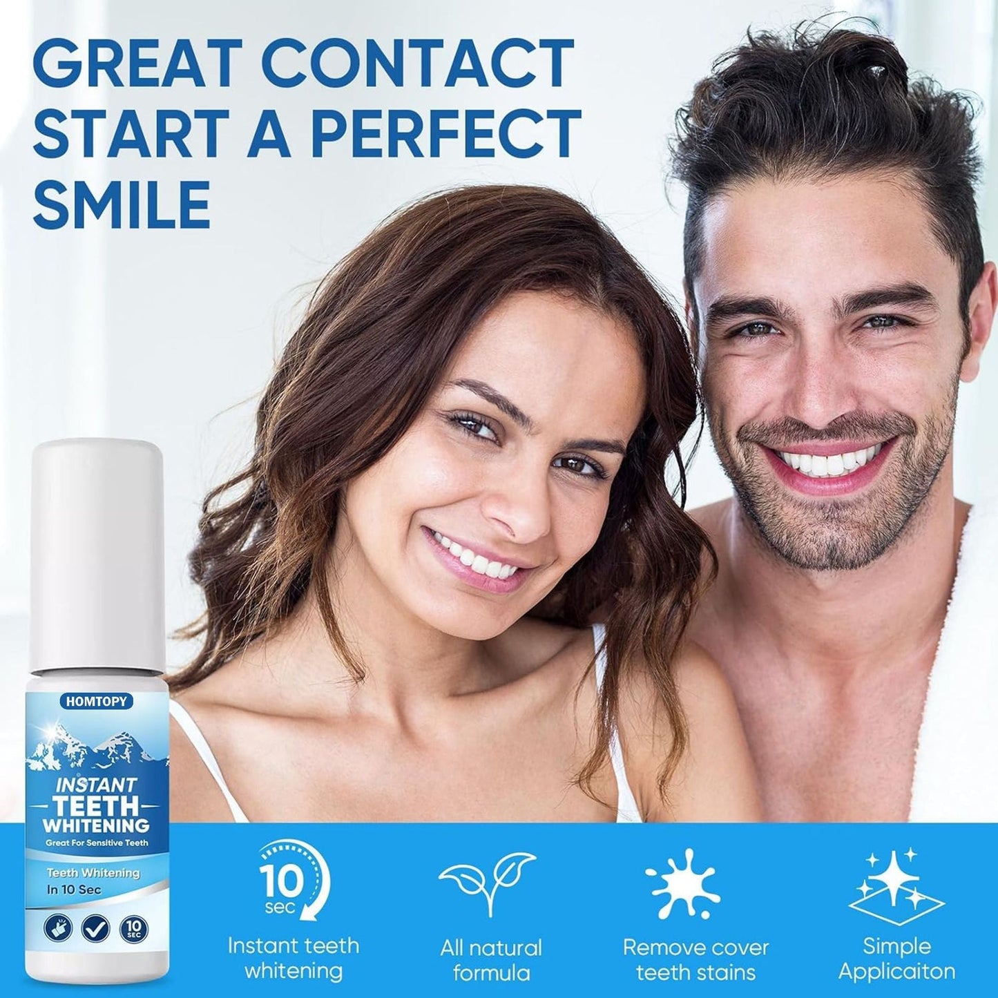 BrightSmile™ – Instant Teeth Whitening Pigment for a Radiant Smile [Buy 1 Get 1 Free]