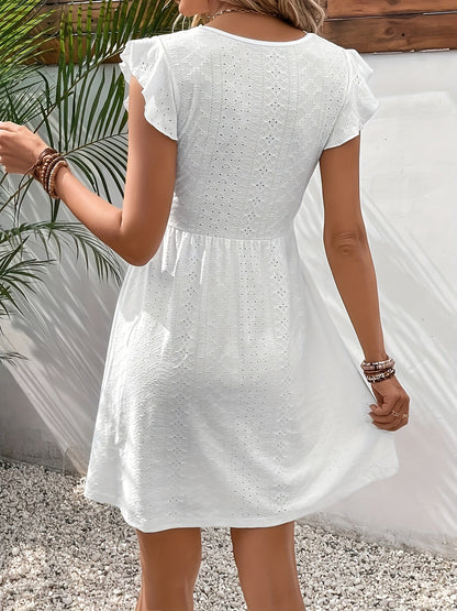 Elegant Lace Dress with Unique Accent for Women