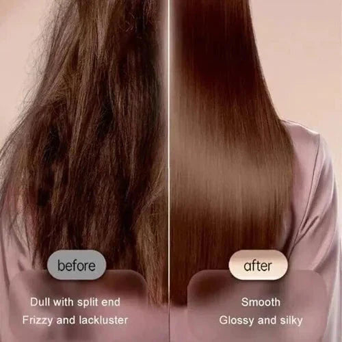 Heated Hair Straightening Brush Comb with Ionic Anti-Scald Technology