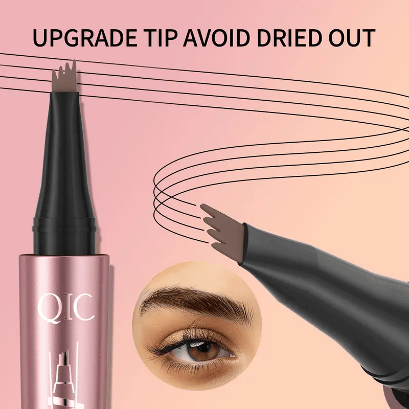 Waterproof Micro Fork Eyebrow Pencil with 4-Point Tip