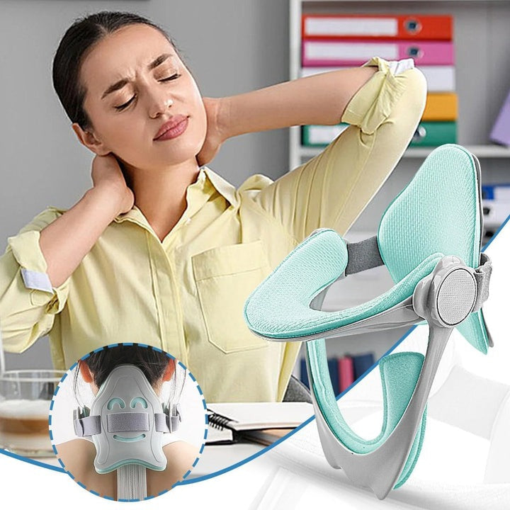 Ergonomic Cervical Traction Device – Adjustable Neck Stretcher for Home Use