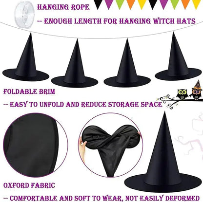 Hexenhüte™ – Unforgettable Spooky Atmosphere for Halloween & Party [6 + 6 Free]