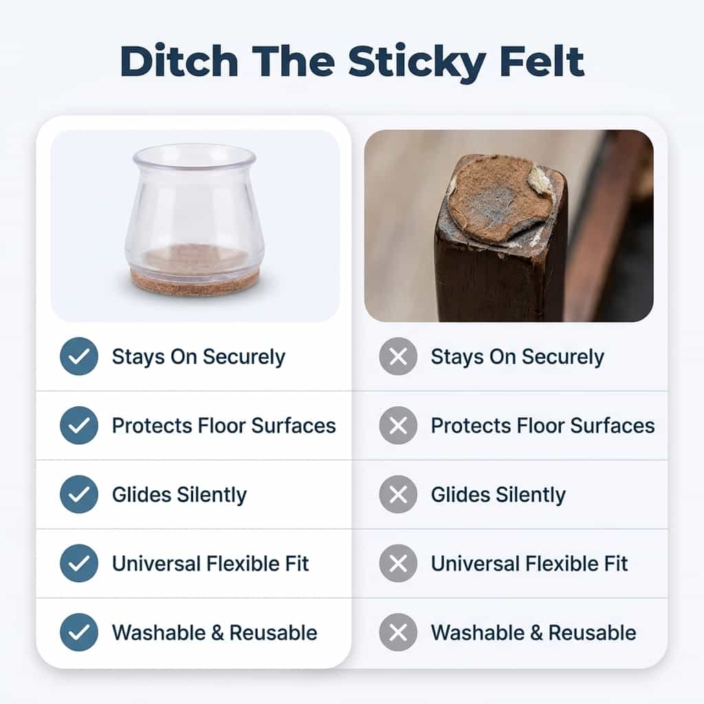 SlideSafe – Protects Your Home from Scratches and Unwanted Furniture Noises [8 + 8 Free]