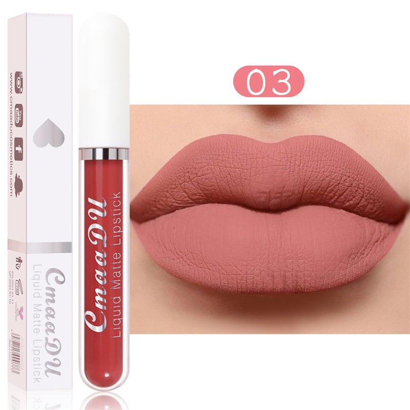 Long-Lasting Matte Lipstick Set – 18 Waterproof Shades with Vitamin E