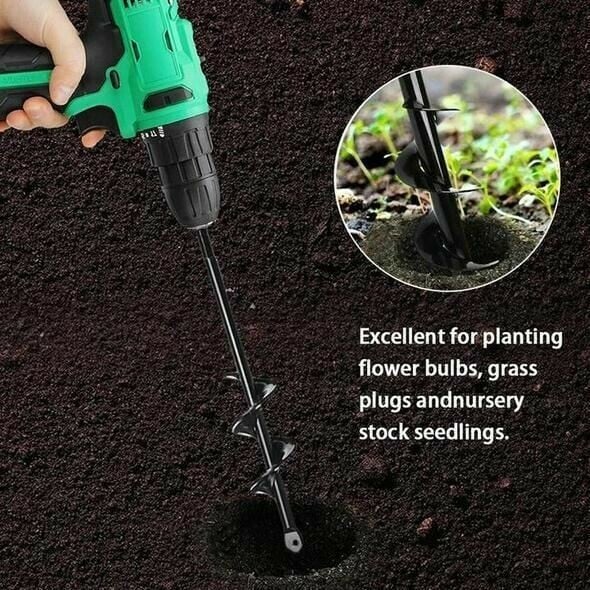SpiralDrill™ – Heavy-Duty Spiral Auger Drill for Deep Planting [50% Off]
